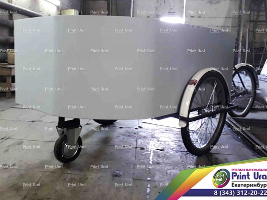 Наклейки на тележку по продаже мороженого