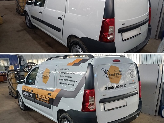 Реклама на автомобиль Lada Largus