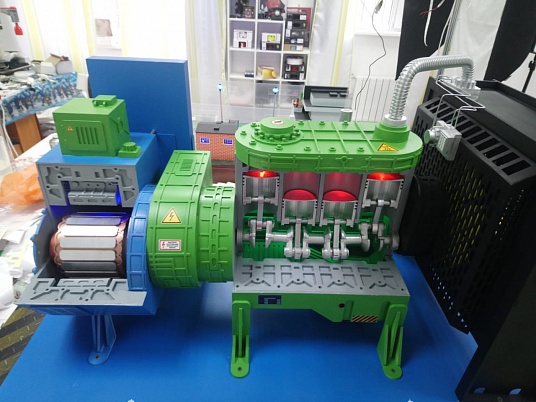 Макет дизельной электростанции