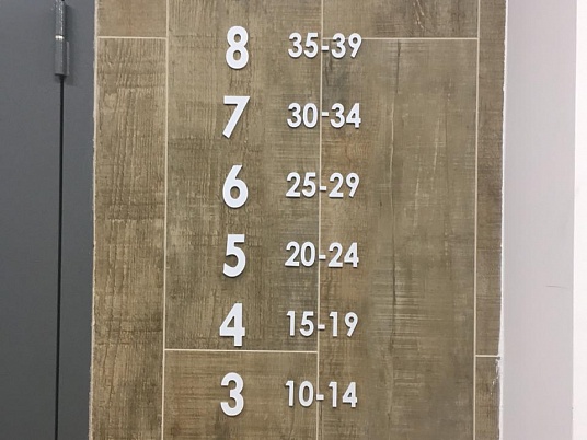 Интерьерная  вывеска (Буквы плоские)